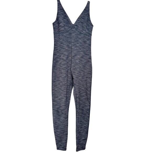 Outdoor Voices Freeform Unitard Bodysuit Heathered Charcoal | Gray | SZ M - Picture 4 of 13